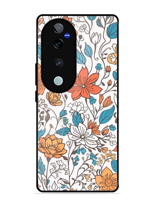 Floral Symphony Glossy Soft Edge Case for Vivo V40 Pro (5G) Chachhi