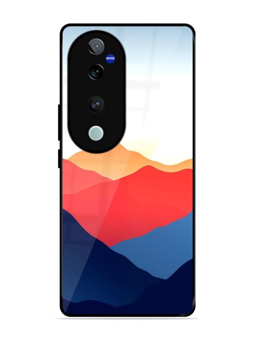 Sunset Peaks Glossy Soft Edge Case for Vivo V40 Pro (5G) Chachhi