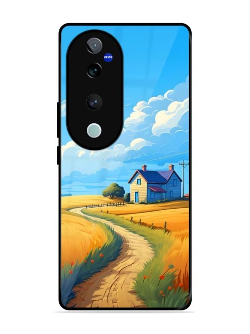 Countryside Cottage Glossy Soft Edge Case for Vivo V40 Pro (5G) Chachhi