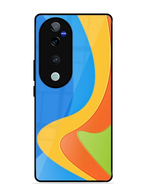 Curvy Color Cascade Glossy Soft Edge Case for Vivo V40 Pro (5G) Chachhi