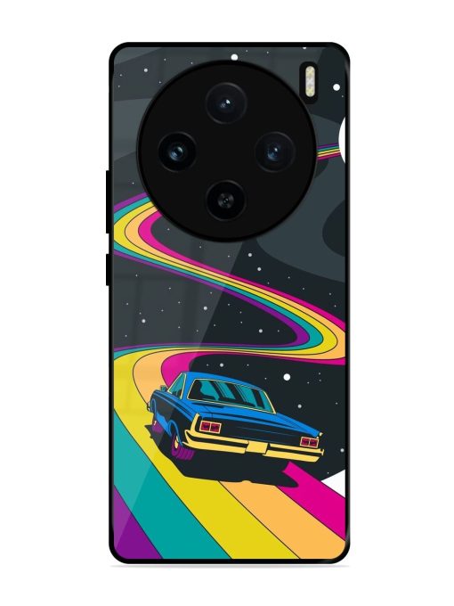 Rainbow Road Glossy Soft Edge Case for Vivo X100 (5G) Chachhi