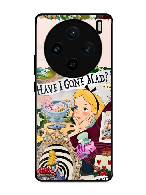 Mad Hatter'S Collage Glossy Soft Edge Case for Vivo X100 (5G)