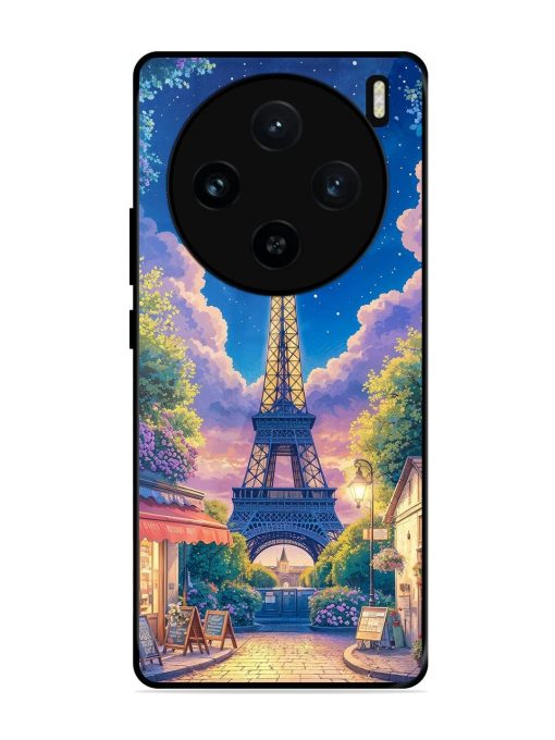 Twilight In Paris Glossy Soft Edge Case for Vivo X100 (5G) Chachhi