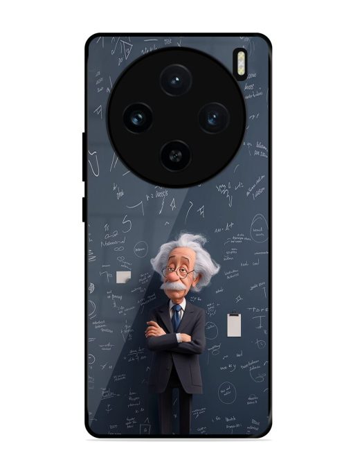 Albert Einstein Glossy Soft Edge Case for Vivo X100 (5G) Chachhi