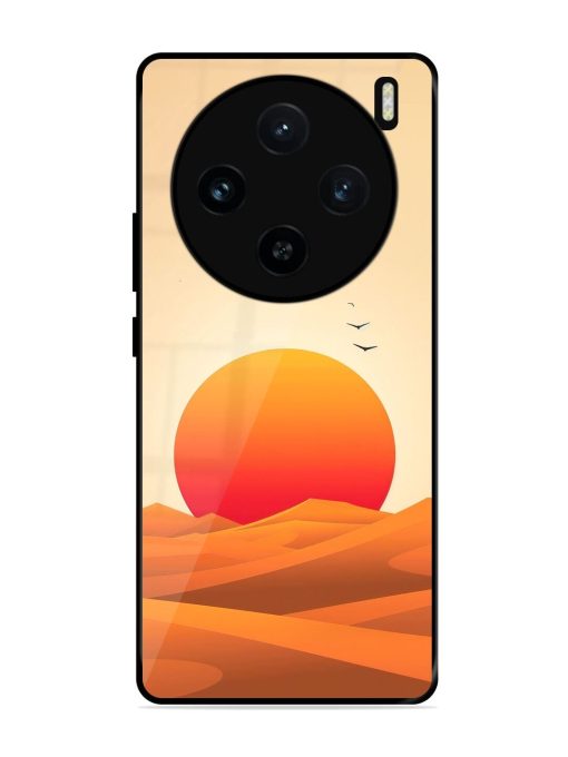 Desert Sunset Glossy Soft Edge Case for Vivo X100 (5G)