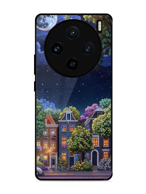 Moonlit Streets Glossy Soft Edge Case for Vivo X100 (5G) Chachhi