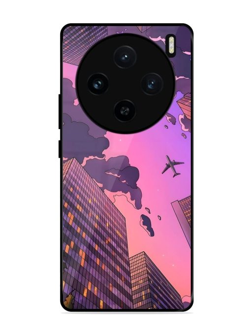 Urban Twilight Glossy Soft Edge Case for Vivo X100 (5G) Chachhi