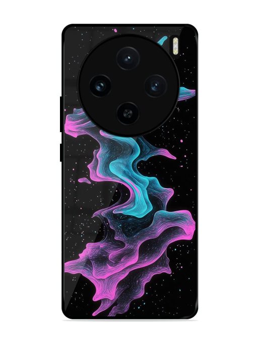 Cosmic Currents Glossy Soft Edge Case for Vivo X100 (5G) Chachhi