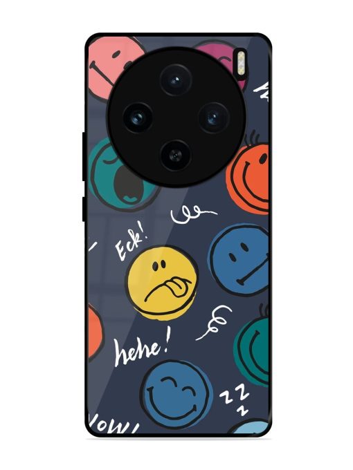 Emoticon Parade Glossy Soft Edge Case for Vivo X100 (5G) Chachhi