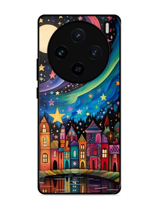 Starlit Village Glossy Soft Edge Case for Vivo X100 (5G) Chachhi