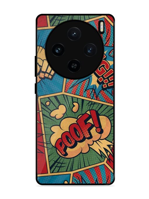 Comic Book Chaos Glossy Soft Edge Case for Vivo X100 (5G) Chachhi