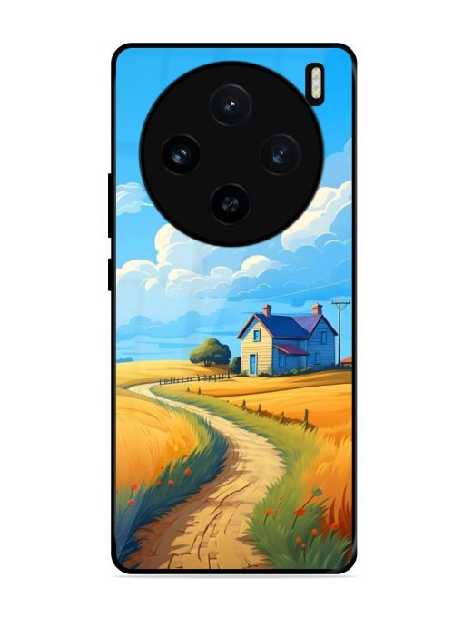 Countryside Cottage Glossy Soft Edge Case for Vivo X100 (5G) Chachhi