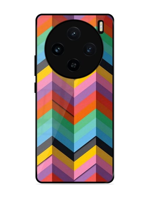 Colorful Zigzag Glossy Soft Edge Case for Vivo X100 (5G) Chachhi