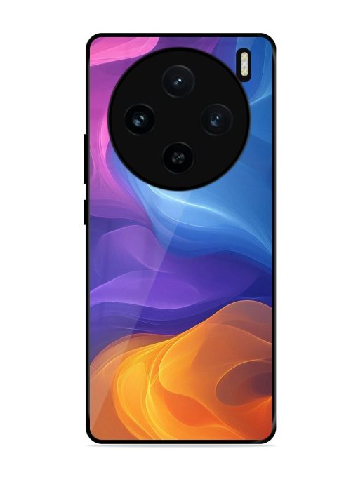 Cosmic Currents Glossy Soft Edge Case for Vivo X100 (5G) Chachhi