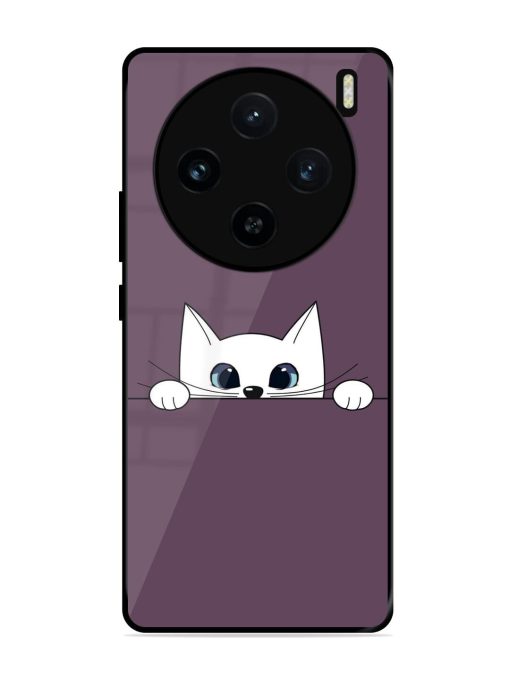 Peek-A-Boo Kitty Glossy Soft Edge Case for Vivo X100 (5G) Chachhi