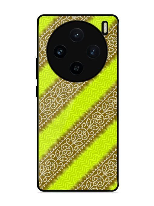 Golden Bandana Bliss Glossy Soft Edge Case for Vivo X100 (5G) Chachhi