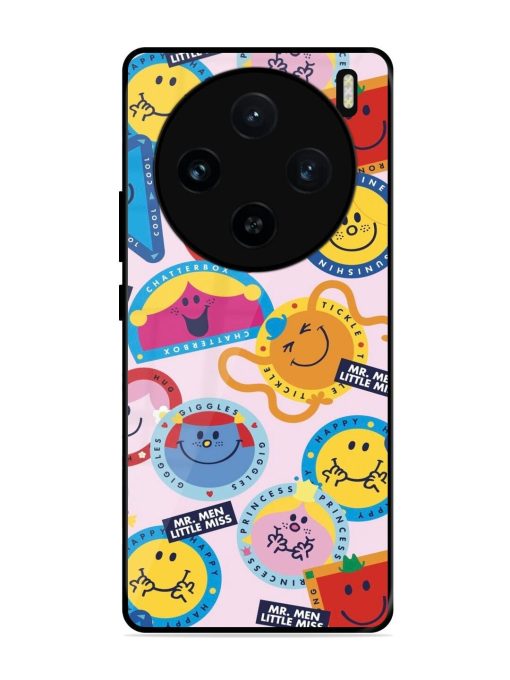 Whimsical Mr. Men & Little Miss Glossy Soft Edge Case for Vivo X100 (5G) Chachhi