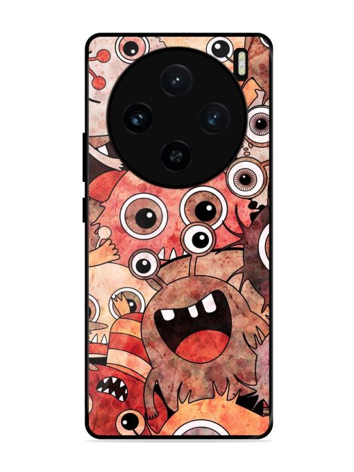 Monster Mash Glossy Soft Edge Case for Vivo X100 (5G) Chachhi