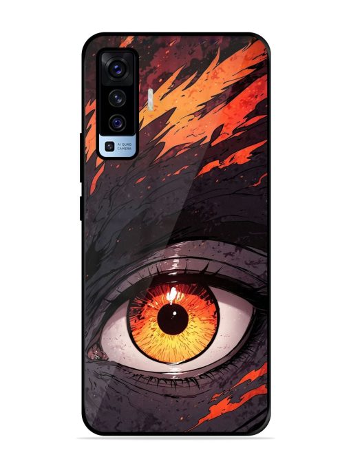 Inferno Gaze Glossy Soft Edge Case for Vivo X50 Chachhi