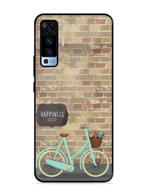 Pedaling Towards Happiness Glossy Soft Edge Case for Vivo X50 Chachhi