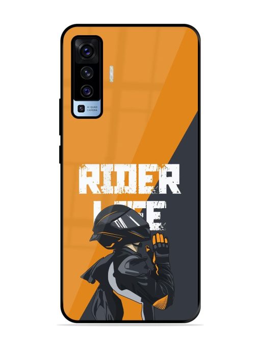 Ride Never Ends Glossy Soft Edge Case for Vivo X50 Chachhi