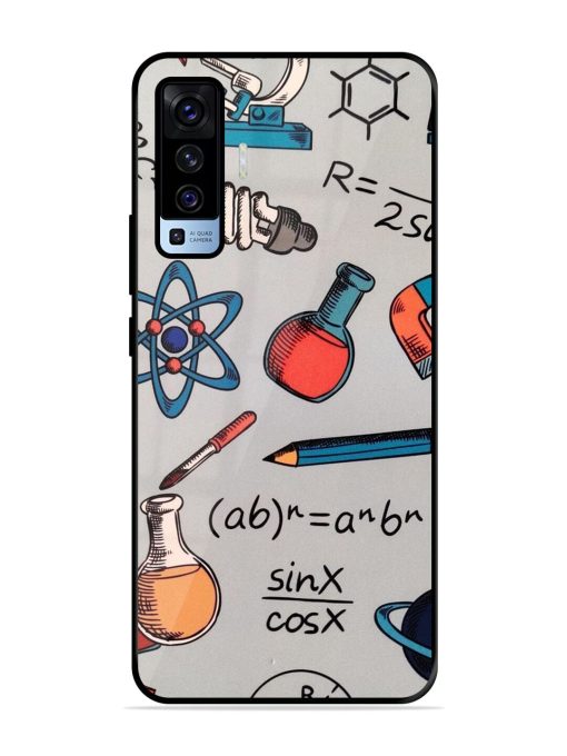 Science Doodle Glossy Soft Edge Case for Vivo X50 Chachhi