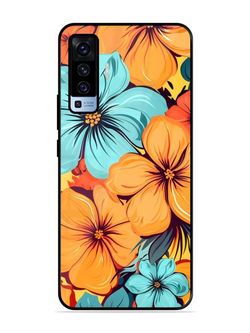 Tropical Bloom Glossy Soft Edge Case for Vivo X50