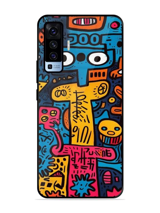 Doodletopia Glossy Soft Edge Case for Vivo X50 Chachhi