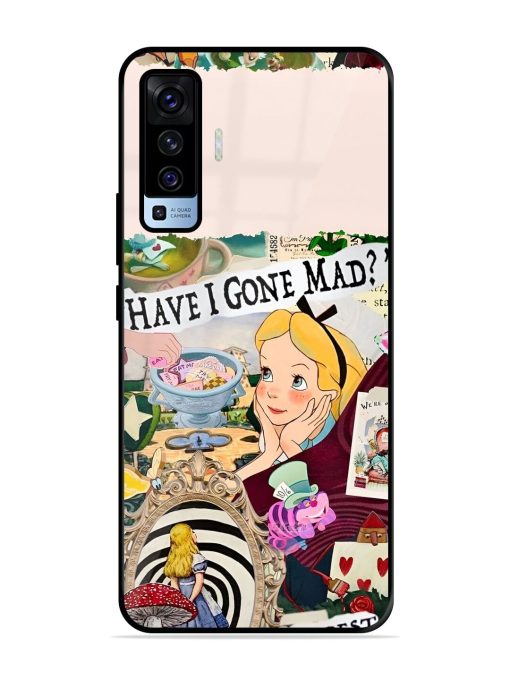 Mad Hatter'S Collage Glossy Soft Edge Case for Vivo X50 Chachhi