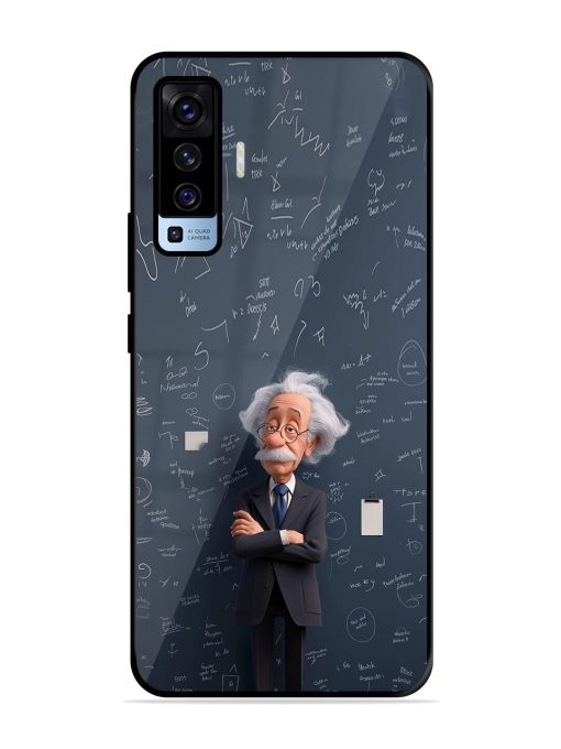 Albert Einstein Glossy Soft Edge Case for Vivo X50 Chachhi