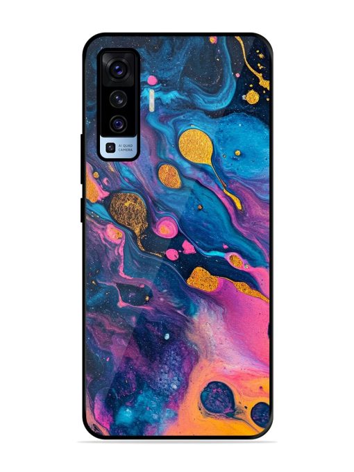 Cosmic Swirl Glossy Soft Edge Case for Vivo X50 Chachhi