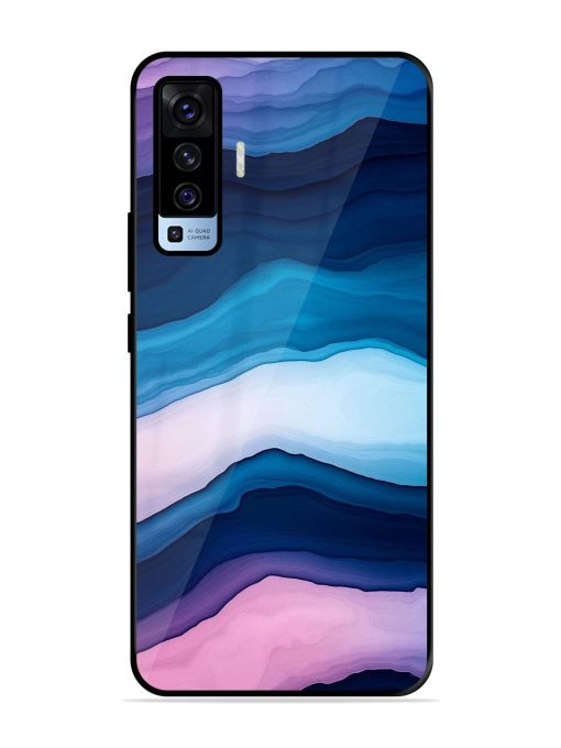 Oceanic Layers Glossy Soft Edge Case for Vivo X50 Chachhi