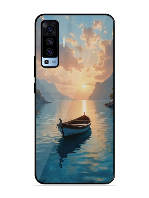 Serene Sunset Glossy Soft Edge Case for Vivo X50 Chachhi