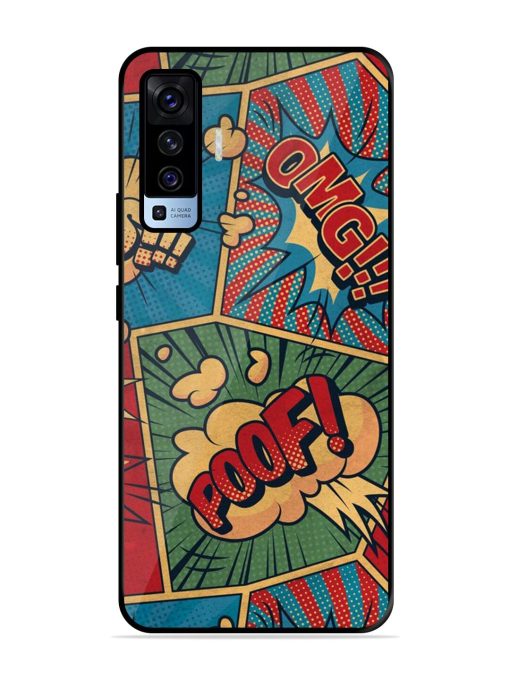 Comic Book Chaos Glossy Soft Edge Case for Vivo X50 Chachhi