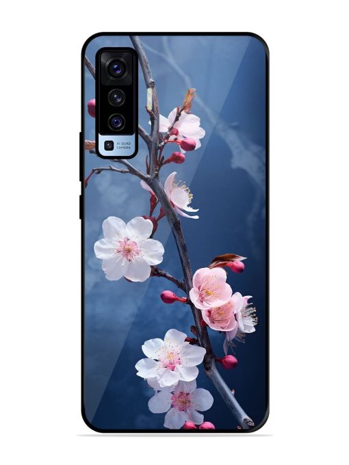 Delicate Blossoms Glossy Soft Edge Case for Vivo X50 Chachhi