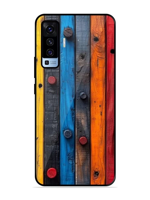 Rainbow Plank Glossy Soft Edge Case for Vivo X50 Chachhi