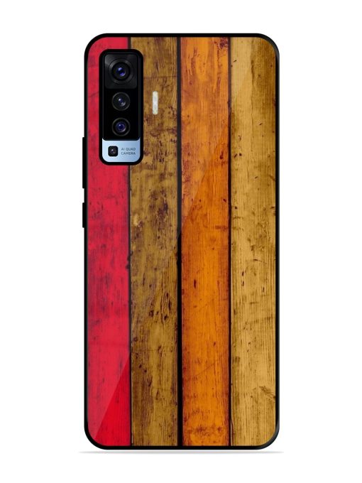 Colorful Woodgrain Glossy Soft Edge Case for Vivo X50