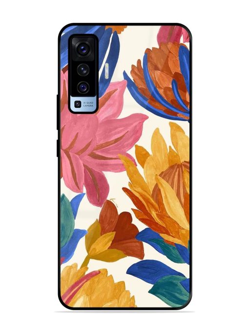 Blooming Tapestry Glossy Soft Edge Case for Vivo X50 Chachhi