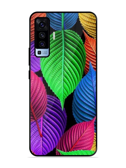 Rainbow Leaf Symphony Glossy Soft Edge Case for Vivo X50 Chachhi