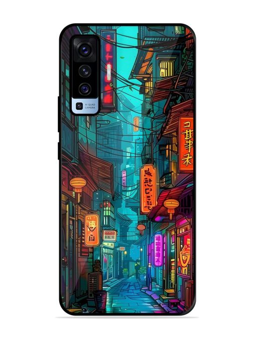 Neon Nightscape Glossy Soft Edge Case for Vivo X50 Chachhi