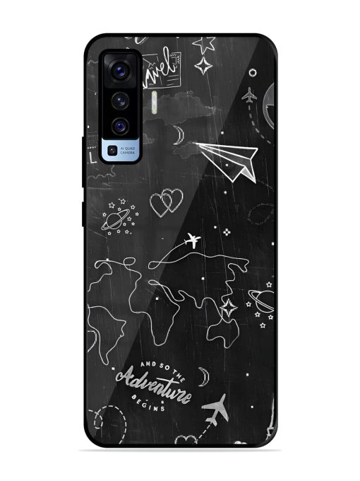 Wanderlust Sketchbook Glossy Soft Edge Case for Vivo X50 Chachhi