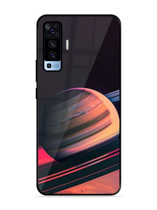 Neon Saturn Glossy Soft Edge Case for Vivo X50 Chachhi