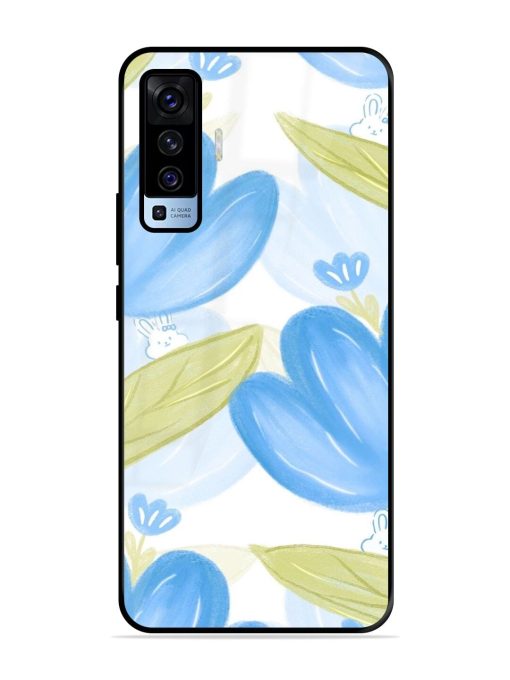 Bunny'S Blue Garden Glossy Soft Edge Case for Vivo X50 Chachhi