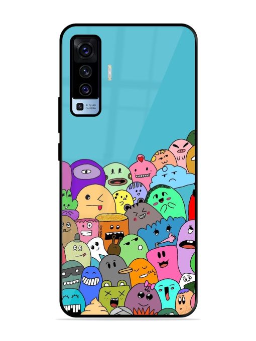 Monster Mash Glossy Soft Edge Case for Vivo X50 Chachhi