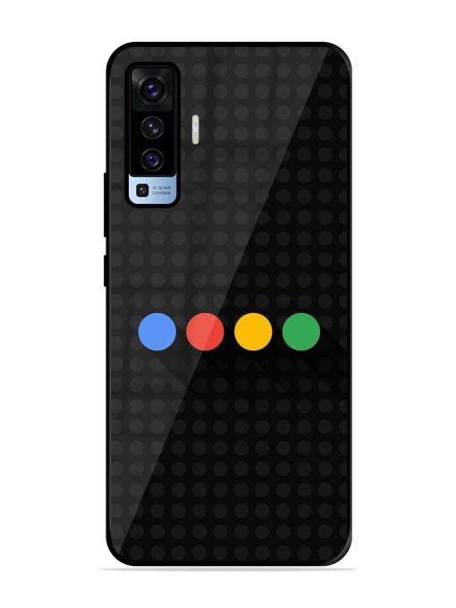 Google Dots Glossy Soft Edge Case for Vivo X50 Chachhi