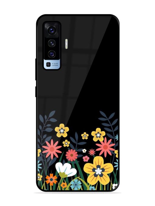 Floral Night Sky Glossy Soft Edge Case for Vivo X50