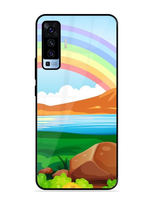 Rainbow Over The Lake Glossy Soft Edge Case for Vivo X50 Chachhi