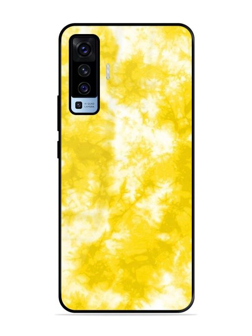 Golden Tie-Dye Twirl Glossy Soft Edge Case for Vivo X50 Chachhi