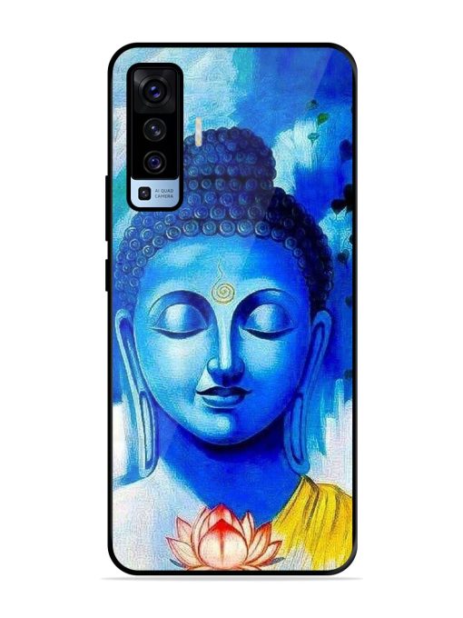 Serene Buddha With Lotus Glossy Soft Edge Case for Vivo X50 Chachhi