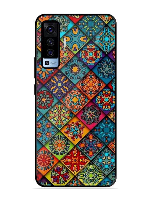 Patchwork Mandala Mosaic Glossy Soft Edge Case for Vivo X50 Chachhi